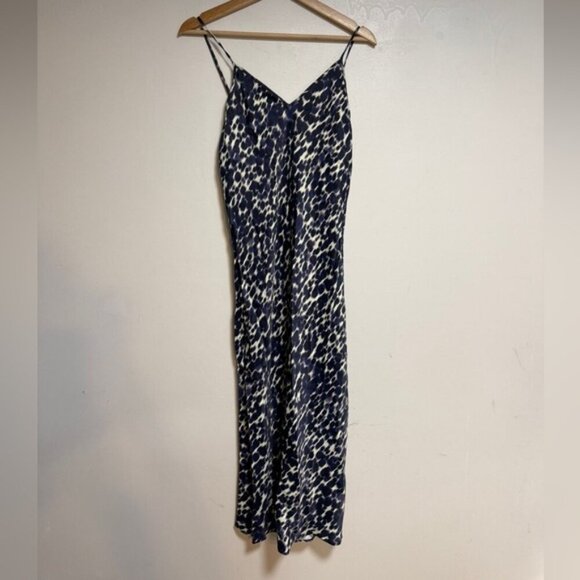 Hudson North Women’s Spaghetti Strap Maxi Slip Dress – Navy/White – Size S/P - Picture 2 of 6
